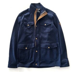 Eddie Bauer Radiator Sweater Fleece Jacket in Midnight Heather Blue Size Medium